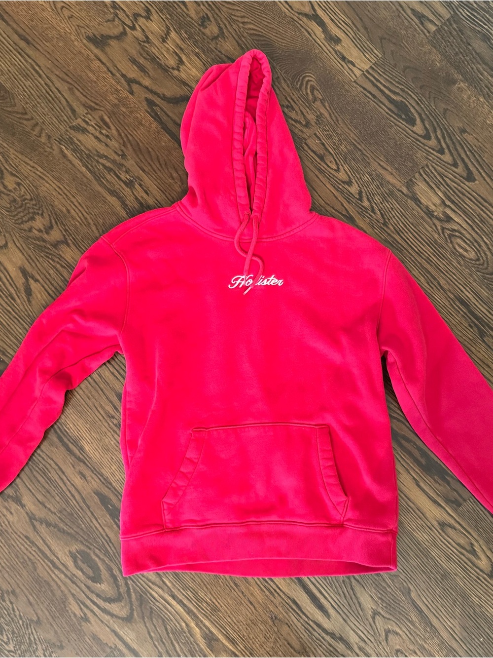 Men’s Hollister red Hoodie with Script Logo